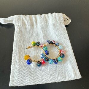 BaubleBar Beaded Hoops